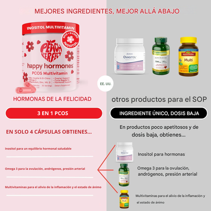 Happy Hormones Complex™ - Inositol Multivitamínico para SOP