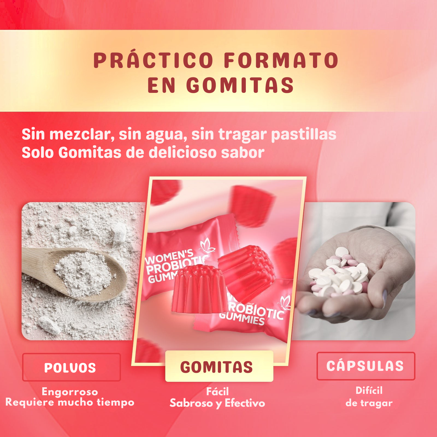 Probiótico Femenino - Gomitas para tu Balance Íntimo