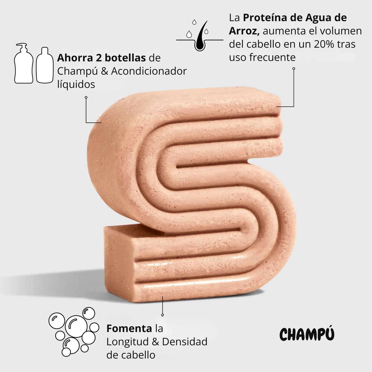 Combo Champú & Acondicionador de agua de arroz - Crecimiento y Vitalidad